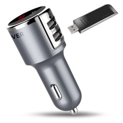 Forever Bluetooth FM Transmitter TR-340 Silver Forever Bluetooth FM Transmitter TR-340 Silver