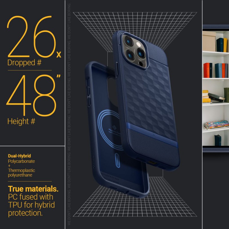 Θήκη Spigen Caseology Parallax Magsafe Apple iPhone 14 Pro Max (6.7") Midnight Blue (ACS04859)