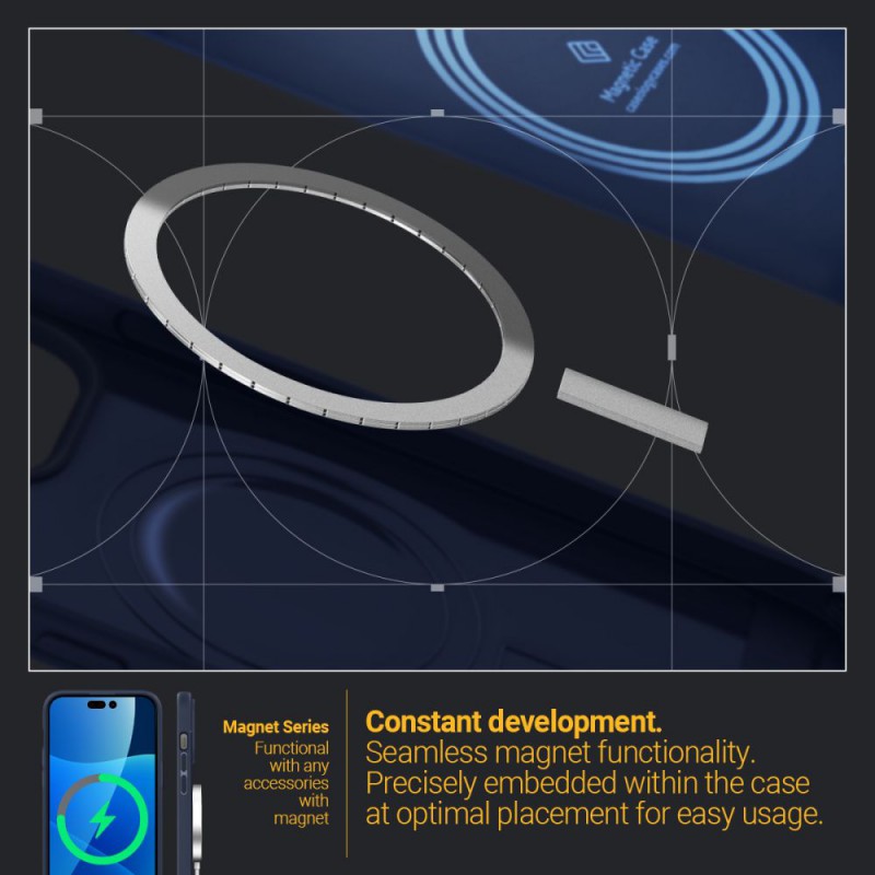 Θήκη Spigen Caseology Parallax Magsafe Apple iPhone 14 Pro Max (6.7") Midnight Blue (ACS04859)