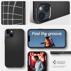 Θήκη Spigen Liquid Air  Apple iPhone 14 Plus (6.7") Matte Black (ACS04891)
