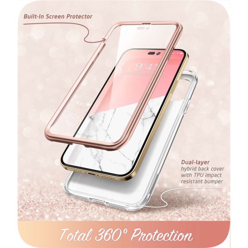 Θήκη Supcase Cosmo Apple iPhone 14 Pro (6.1") Marble 