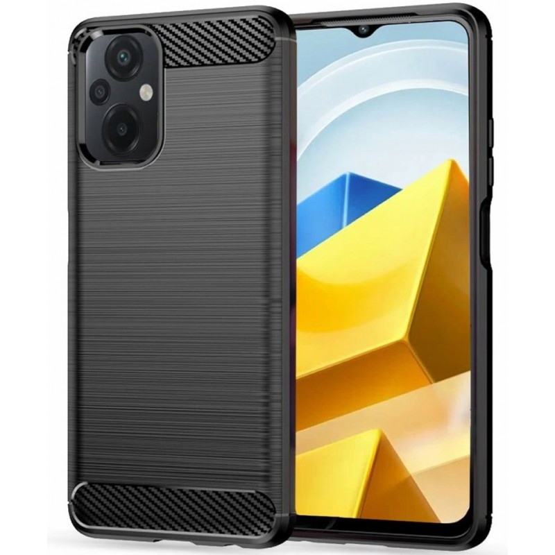 Θήκη Tech-Protect TPU Carbon Fiber Brushed Xiaomi Poco M5 Black