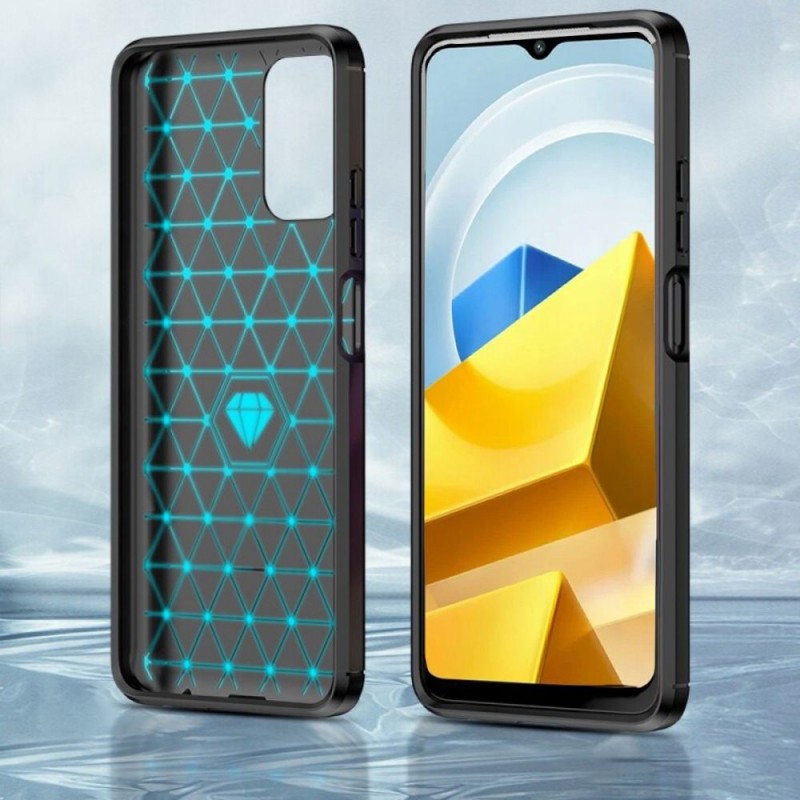Θήκη Tech-Protect TPU Carbon Fiber Brushed Xiaomi Poco M5 Black