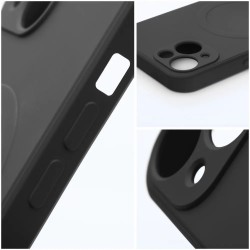 Θήκη Real Smooth Silicone Magsafe Apple iPhone 11 Pro Max (6.5") Black