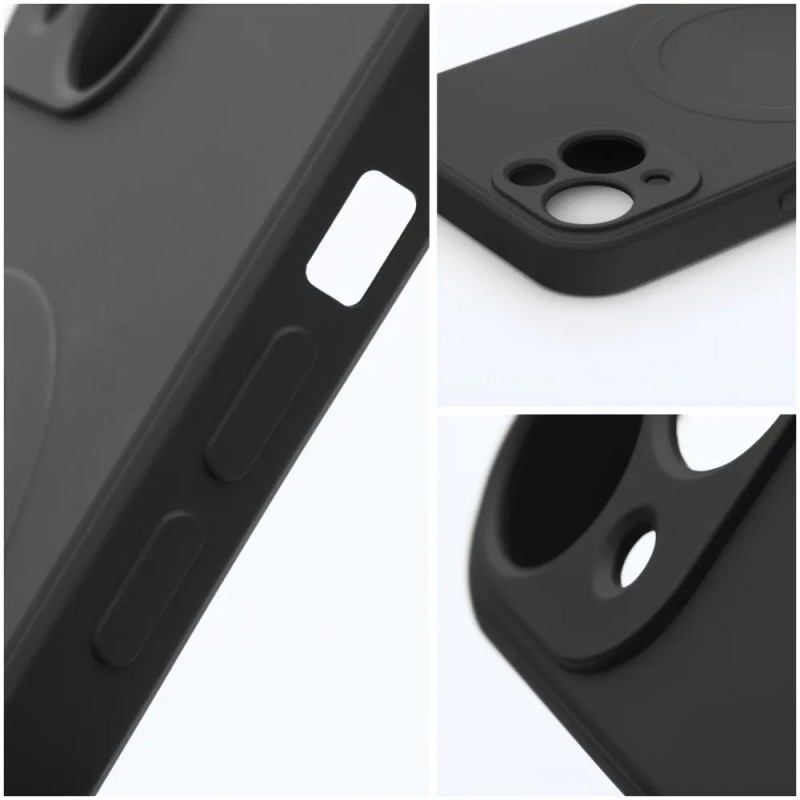 Θήκη Real Smooth Silicone Magsafe Apple iPhone 11 Pro Max (6.5") Black