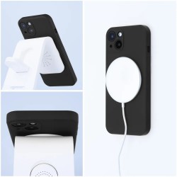 Θήκη Real Smooth Silicone Magsafe Apple iPhone 11 Pro Max (6.5") Black