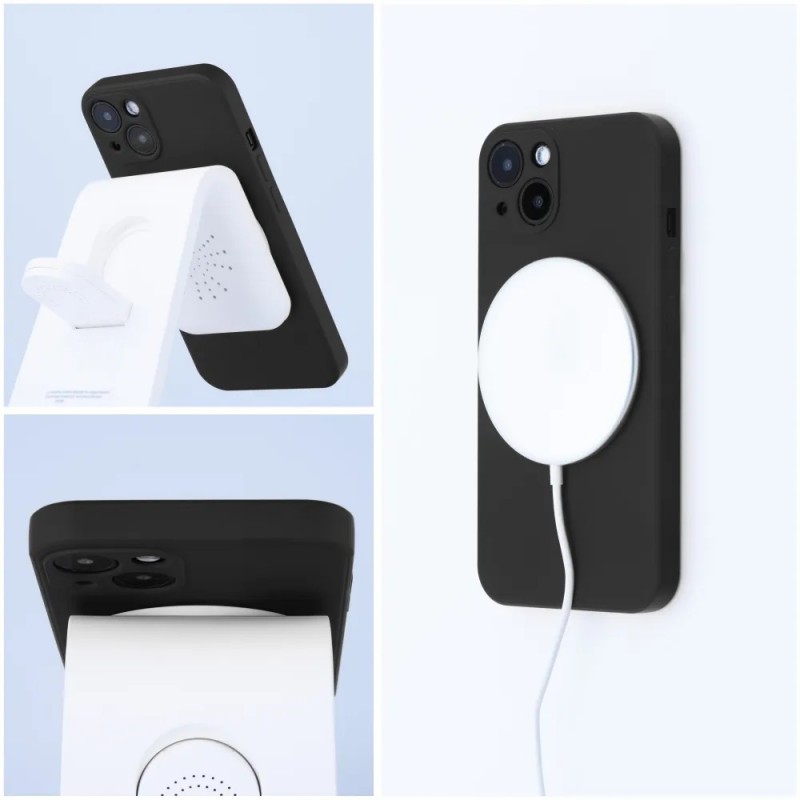 Θήκη Real Smooth Silicone Magsafe Apple iPhone 11 Pro Max (6.5") Black