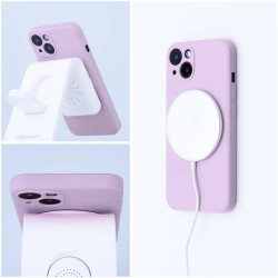 Θήκη Real Smooth Silicone Magsafe Apple iPhone 13 Mini (5.4") Pink