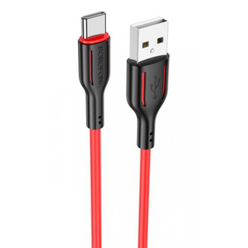 Καλώδιο Data Borofone BX63 USB A to Type-C 3A 1m Red