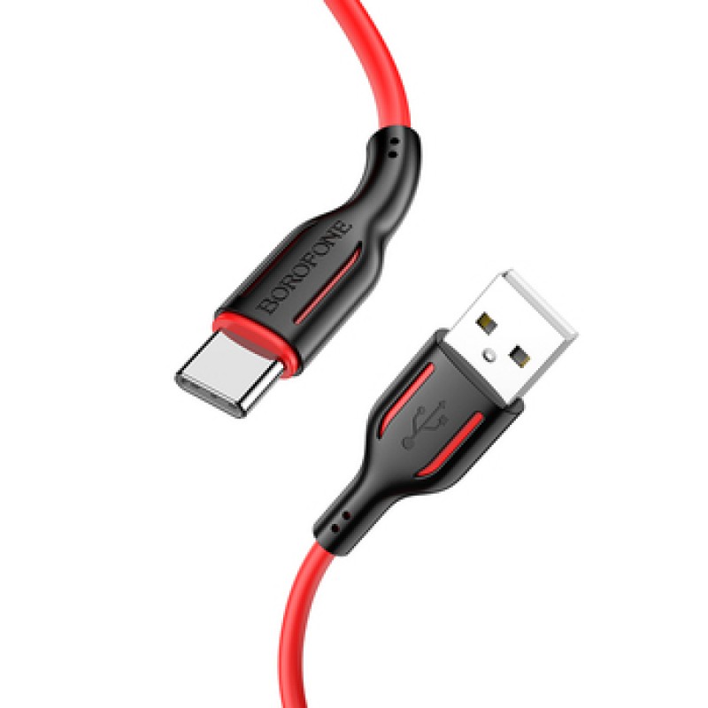Καλώδιο Data Borofone BX63 USB A to Type-C 3A 1m Red