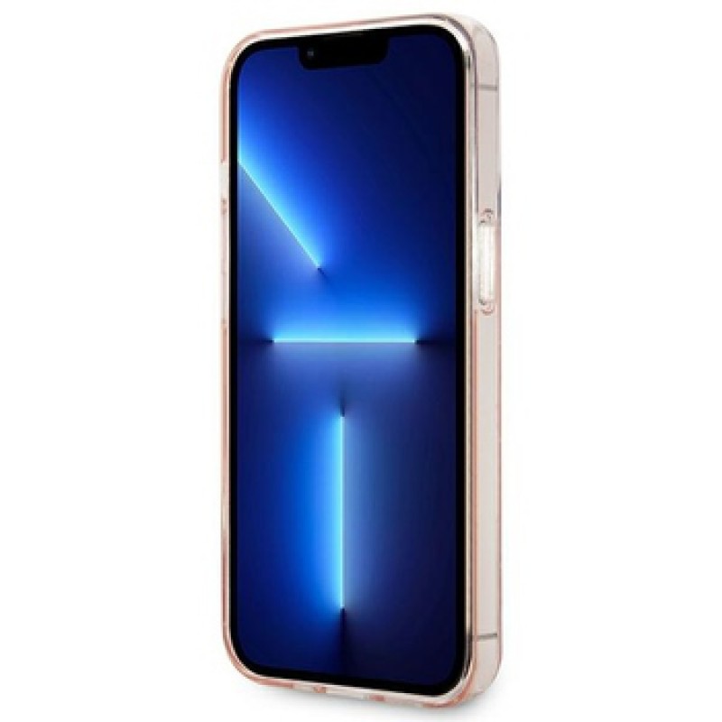Θήκη KARL LAGERFELD Mono Vertical Stripe Back Cover Apple iPhone 14 Pro (6.1") Pink