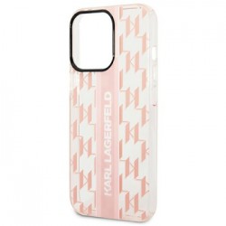 Θήκη KARL LAGERFELD Mono Vertical Stripe Back Cover Apple iPhone 14 Pro (6.1") Pink