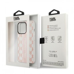 Θήκη KARL LAGERFELD Mono Vertical Stripe Back Cover Apple iPhone 14 Pro (6.1") Pink