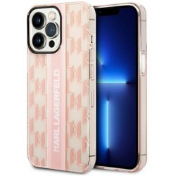Θήκη KARL LAGERFELD Mono Vertical Stripe Back Cover Apple iPhone 14 Pro (6.1") Pink