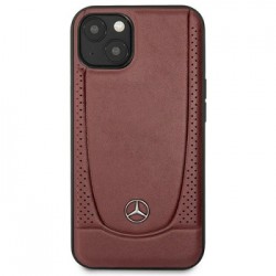 Θήκη Mercedes-Benz Leather Perforates Urban Bengale Apple iPhone 14 (6.1") (MEHCP14SARMRE) Red