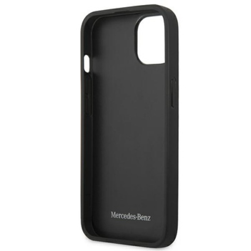 Θήκη Mercedes-Benz Leather Perforates Urban Bengale Apple iPhone 14 (6.1") (MEHCP14SARMRE) Red