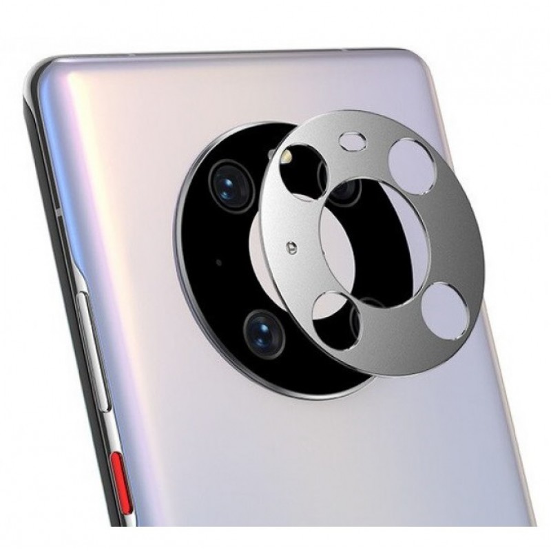Γυαλί Προστασίας Camera Lens Huawei Mate 50 Pro Tempered Glass 9H AntiCrash / AntiShock Silver
