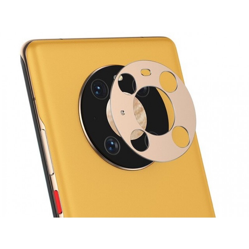 Γυαλί Προστασίας Camera Lens Huawei Mate 50 Pro Tempered Glass 9H AntiCrash / AntiShock Gold