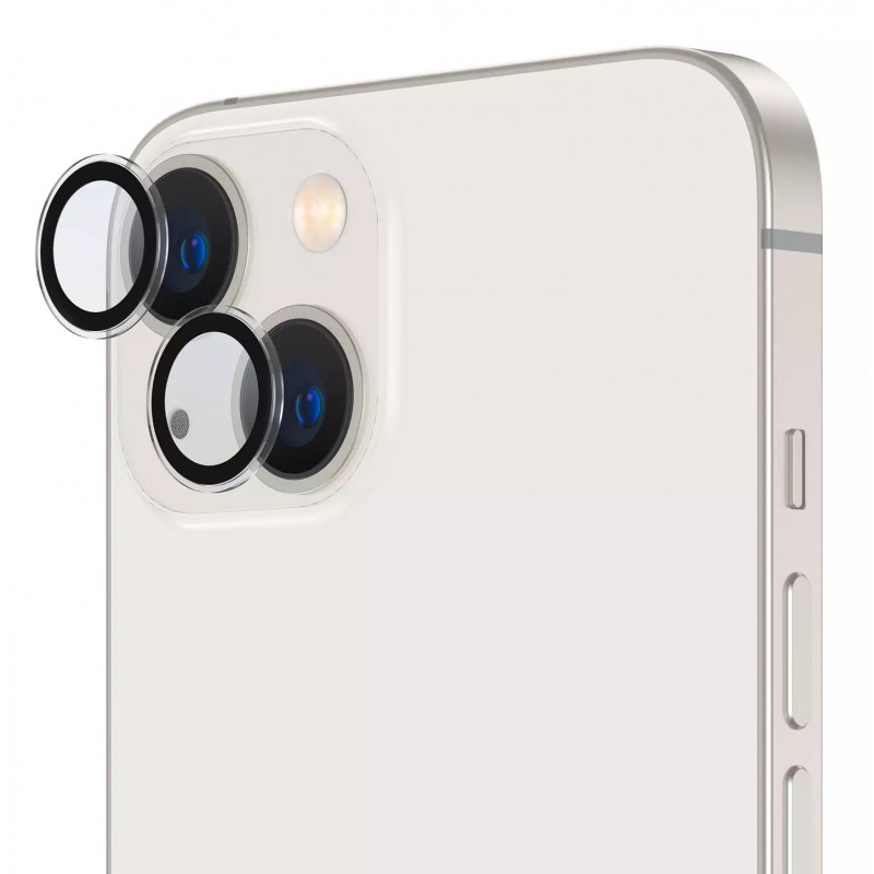 Γυαλί Προστασίας Camera Lens Iphone 15 (6.1\'\')/15 Plus (6.7") Tempered Glass 9H AntiCrash / AntiShock Black