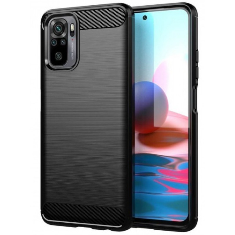 Θήκη TPU Carbon Fiber Brushed Xiaomi Redmi 10 5G Black