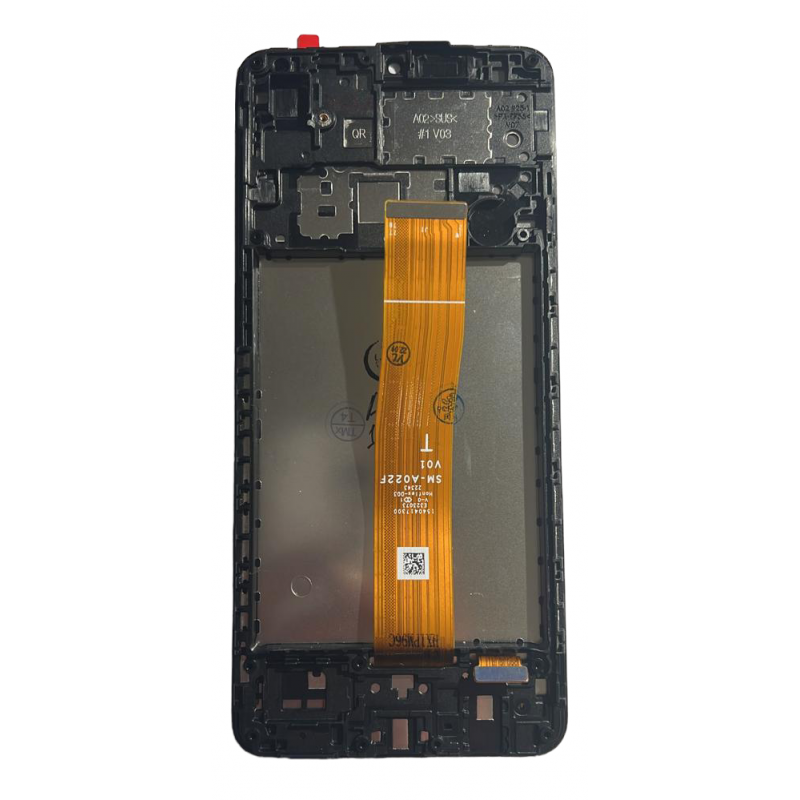 Οθόνη LCD Samsung Galaxy A02  SM-A022F & Μηχανισμός Αφής Black με Πλαίσιο (Original) με 3 Χρόνια Εγγύηση