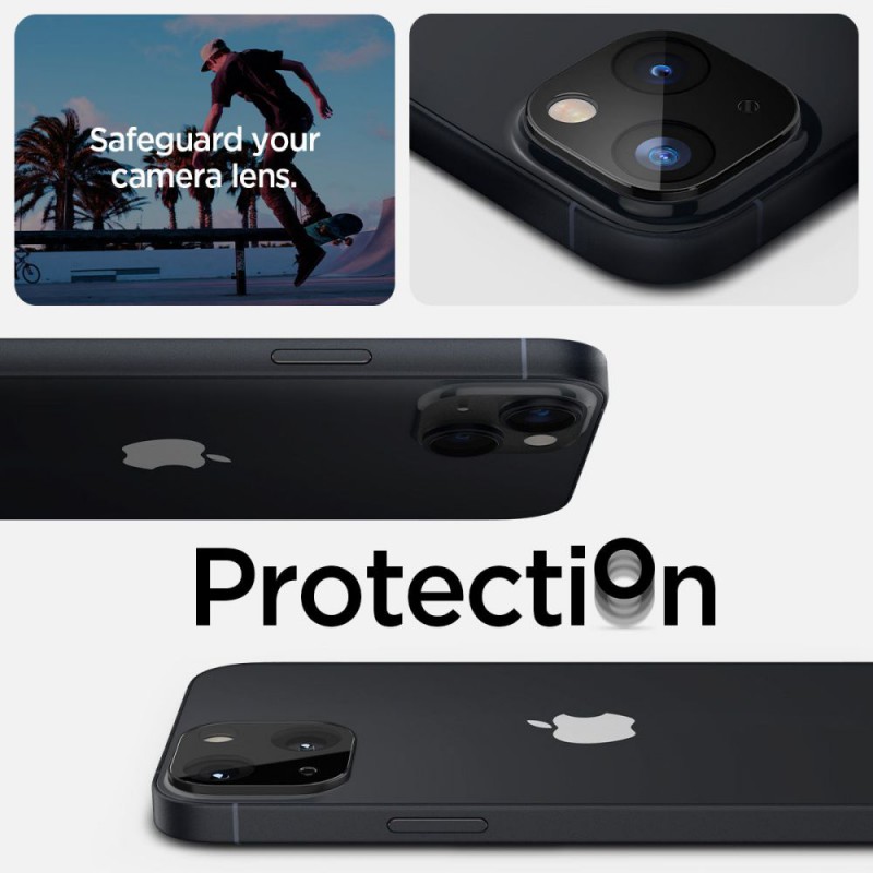 Γυαλί Προστασίας Spigen Optik.Tr Camera Lens Apple iPhone 14 (6.1")/14 Plus (6.7") Pacific Blue (AGL05274) 2τμχ