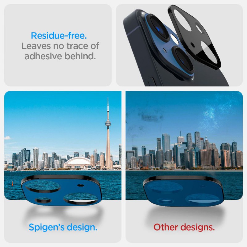 Γυαλί Προστασίας Spigen Optik.Tr Camera Lens Apple iPhone 14 (6.1")/14 Plus (6.7") Pacific Blue (AGL05274) 2τμχ