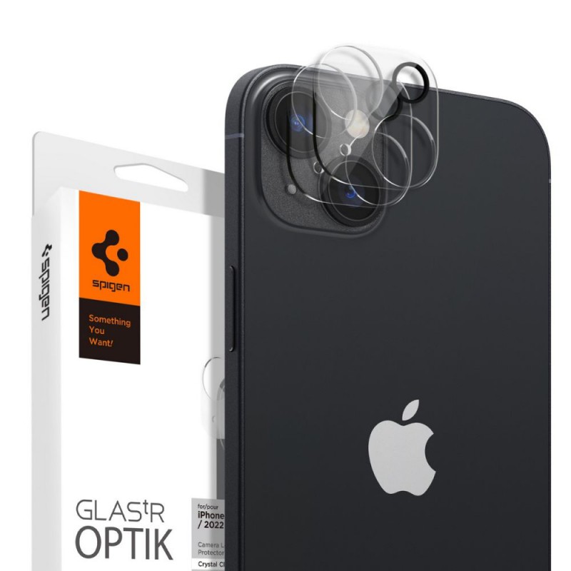 Γυαλί Προστασίας Spigen Optik.Tr Camera Lens Apple iPhone 14 (6.1")/14 Plus (6.7") Crystal Clear (AGL05229) 2τμχ