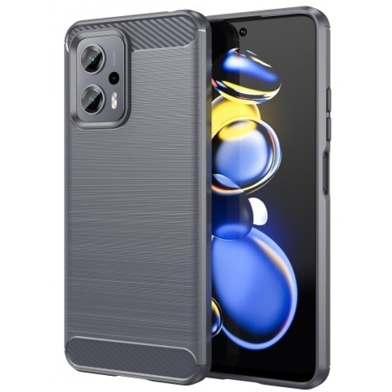 Θήκη TPU Carbon Fiber Brushed Xiaomi Poco X4 GT Grey