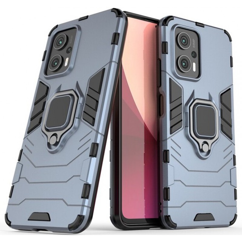 Θήκη Ring Armor Magnetic Stand Xiaomi Redmi Poco X4 GT Shockproof Blue