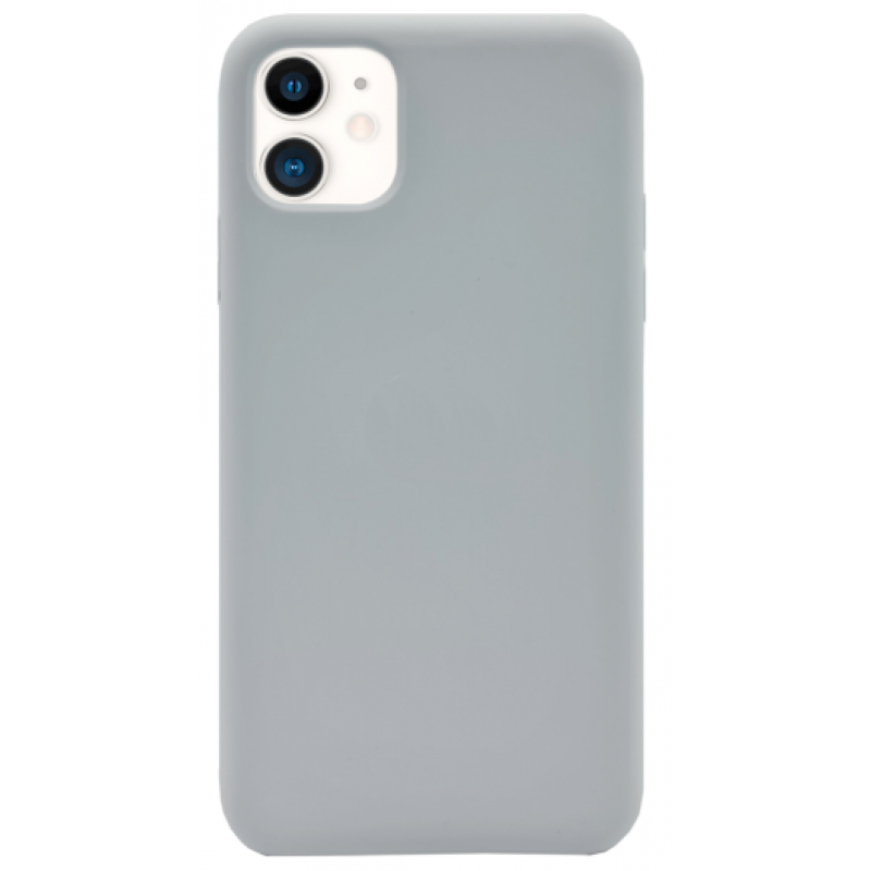 Θήκη Real Smooth Silicone  Apple iPhone 14 Plus (6.7") Light Grey