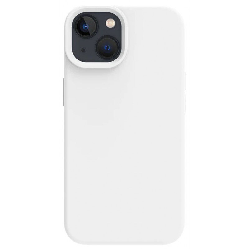 Θήκη Real Smooth Silicone  Apple iPhone 14 Plus (6.7") White