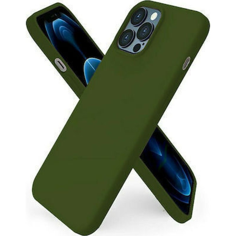 Θήκη Real Smooth Silicone  Apple iPhone 14 Pro Max (6.7") Green