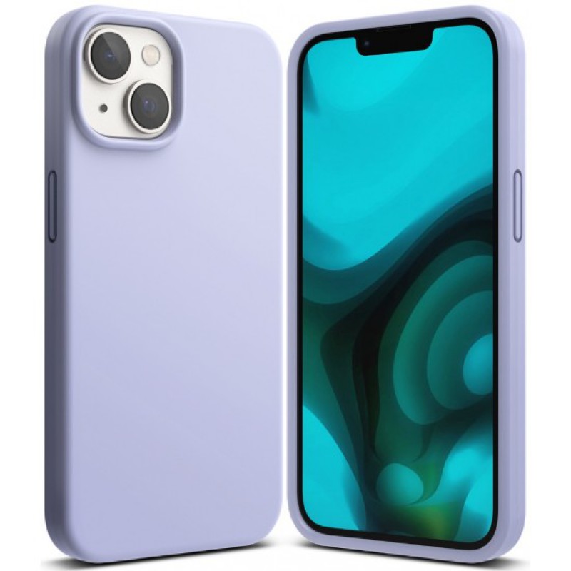 Θήκη Real Smooth Silicone  Apple iPhone 14 (6.1") Lavender