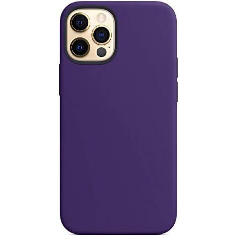 Θήκη Real Smooth Silicone  Apple iPhone 14 Pro  (6.1") Purple