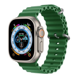 Ανταλλακτικό Λουράκι QuickFit  Ocean Band Apple Watch 5/6/SE/7/8/Ultra (42/44/45/49mm) Waterproof  Silicone Clover