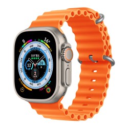 Ανταλλακτικό Λουράκι QuickFit  Ocean Band Apple Watch 5/6/SE/7 (38/40/41mm) Waterproof  Silicone Orange