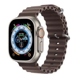 Ανταλλακτικό Λουράκι QuickFit  Ocean Band Apple Watch 5/6/SE/7 (38/40/41mm) Waterproof  Silicone Coastal Grey