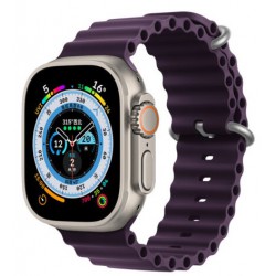 Ανταλλακτικό Λουράκι QuickFit  Ocean Band Apple Watch 5/6/SE/7/8/Ultra (42/44/45/49mm) Waterproof  Silicone Elderberry