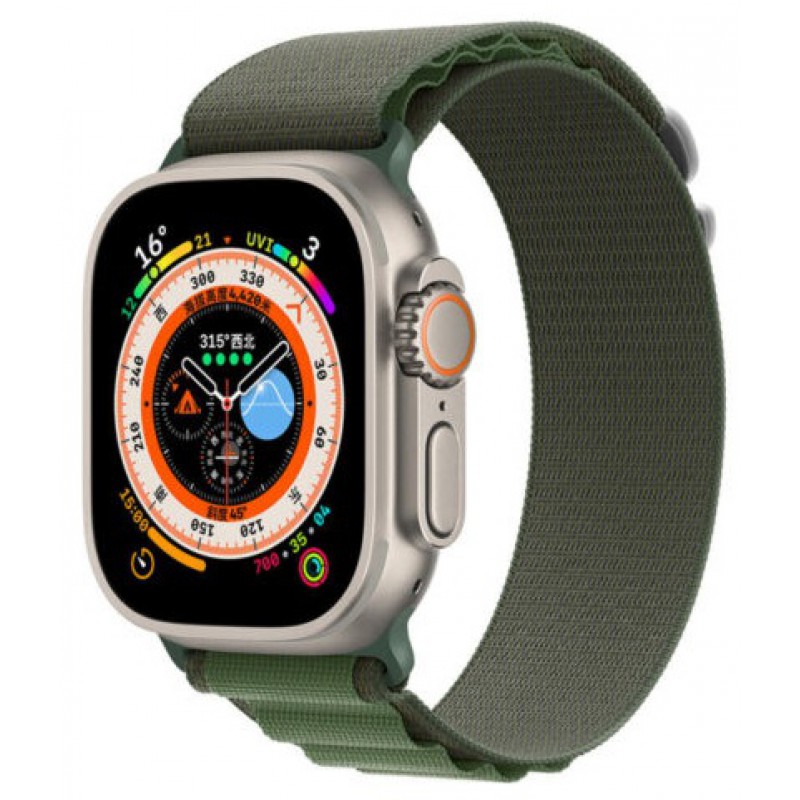 Ανταλλακτικό λουράκι QuickFit Alpine Loop Apple Watch 5/6/SE/7/8/Ultra (42/44/45/49mm) Green