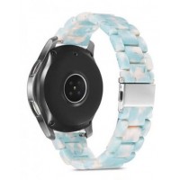Ανταλλακτικό λουράκι QuickFit Ceramic Modern Design Sky Blue για Samsung Galaxy Watch5 (40mm & 42mm)/Watch4 (40mm & 44mm)/ Watch4 Classic (42mm & 46mm)/ Watch3(41mm)/Active 2(40/44mm)/Amazfit GTS 3 (43mm)/GTR(42mm) (20mm)