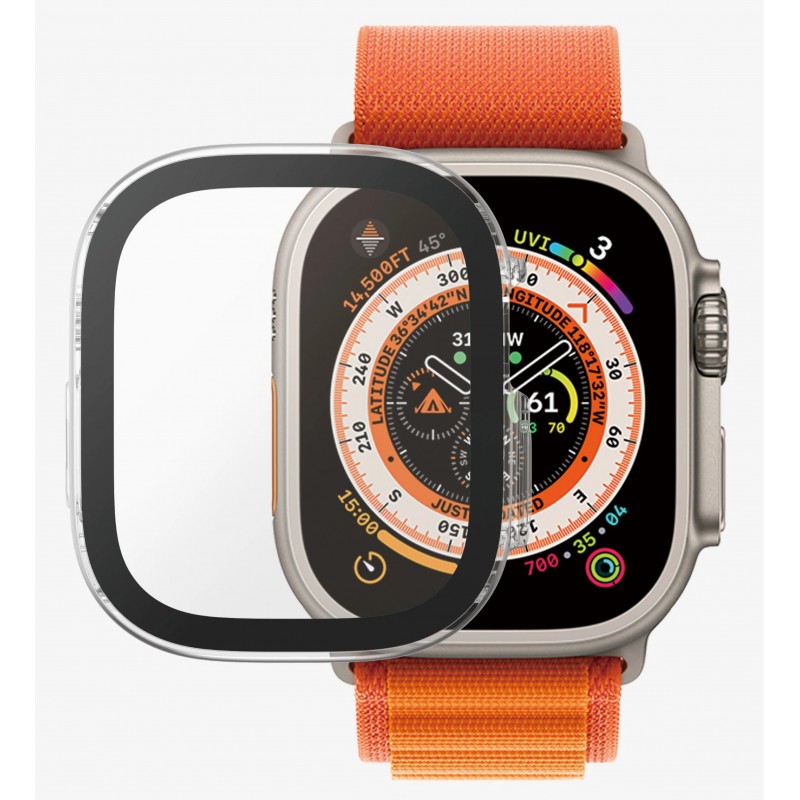 Θήκη PC Full Glass Screen Protector Apple Watch Ultra (49mm) Transparent