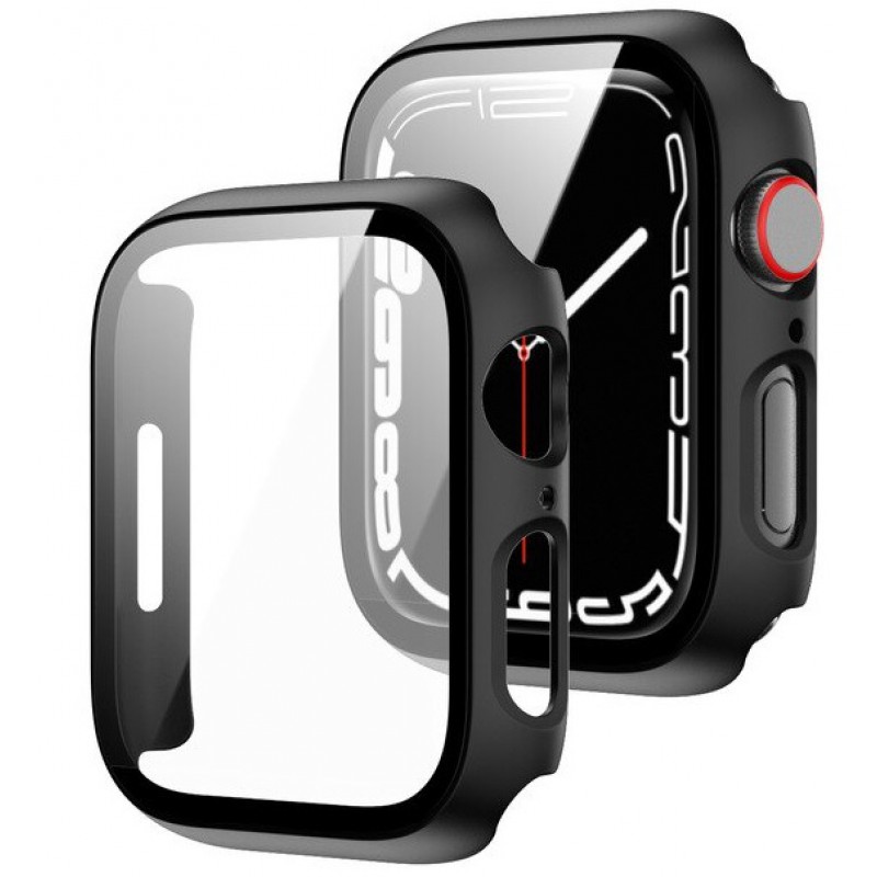 Θήκη PC Full Glass Screen Protector Apple Watch Ultra (49mm) Black