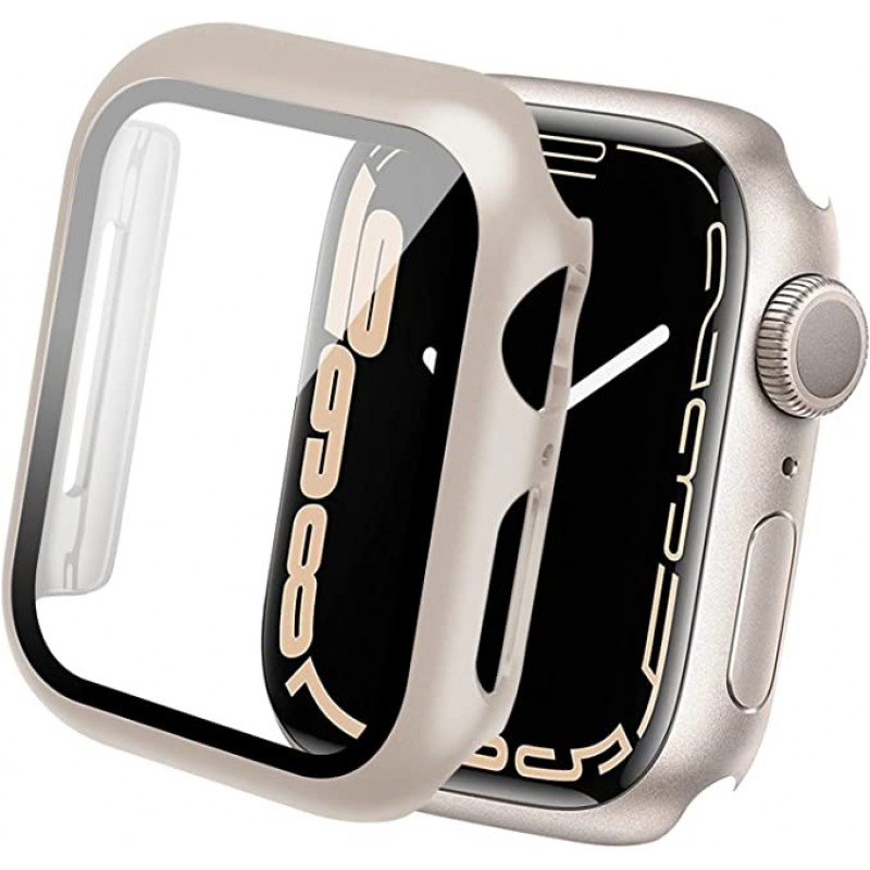 Θήκη PC Full Glass Screen Protector Apple Watch Ultra (49mm) Starlight
