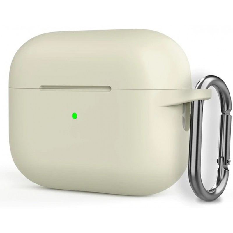 Θήκη TPU Apple Airpods Pro 1 / 2 Silicone Skin Antique White