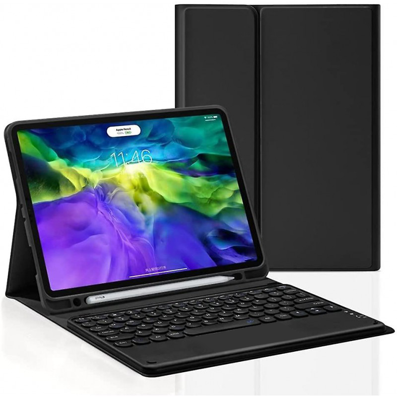 Θήκη Πληκτρολογίου/ Υποδοχή Γραφίδας & Removeable Keyboard QWERTY Samsung Galaxy Tab S7/S8/S9/S9 FE 11" T870-T875/X700