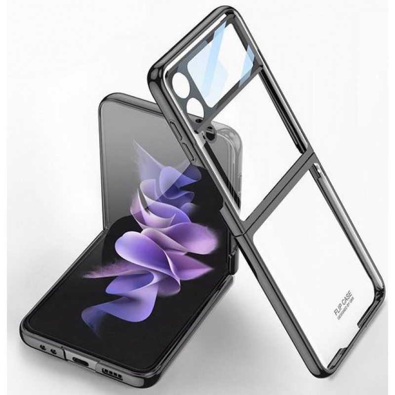 Θήκη Acrylic PC Phantom with Glass Samsung Galaxy Z Flip4 5G SM-F721 Black