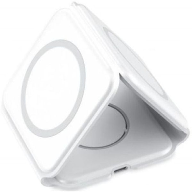Ασύρματος Φορτιστής Magnetic Magsafe 3in1 Wireless Charger White