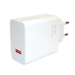 Φορτιστής Ταξιδιού Xiaomi Charger USB A Wall Adapter MDY-12-EU 67W White (Original Bulk)