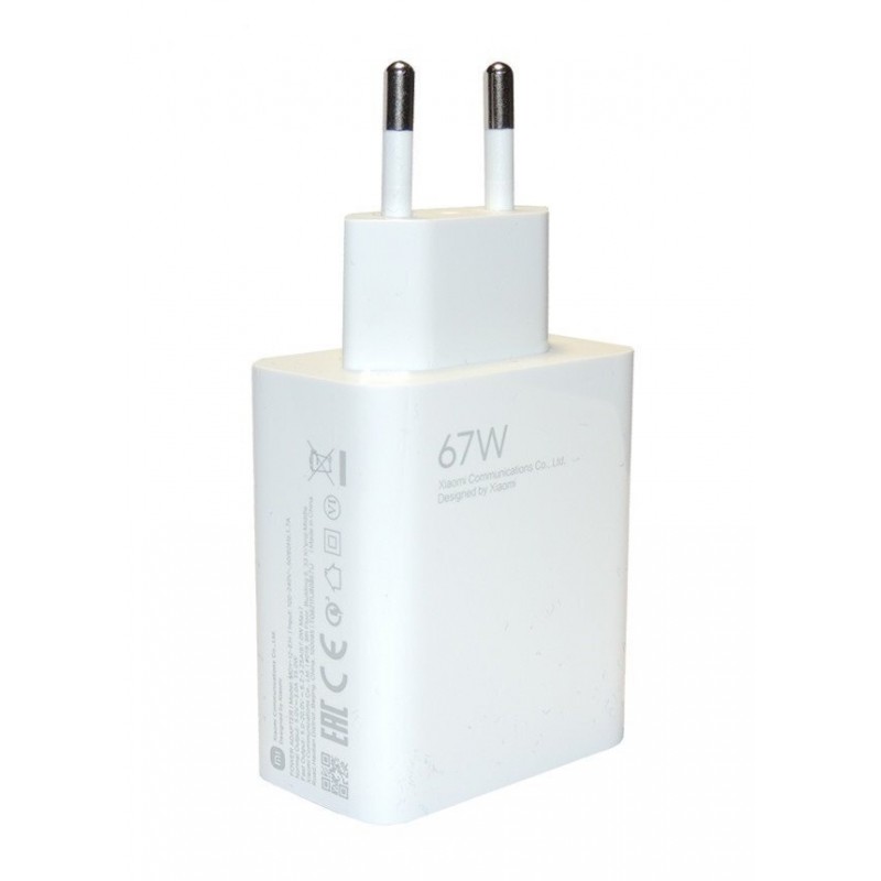 Φορτιστής Ταξιδιού Xiaomi Charger USB A Wall Adapter MDY-12-EU 67W White (Original Bulk)